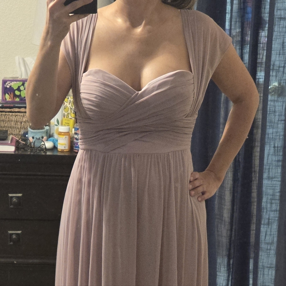 Jenny Yoo JY515 Formal Evening Bridesmaid Prom Dress Gown, Mauve, Size 6
